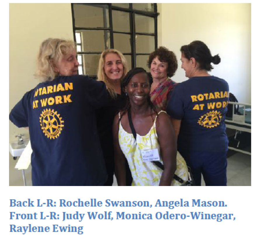 Judy Wolf (front left) with Vocational Training Team members